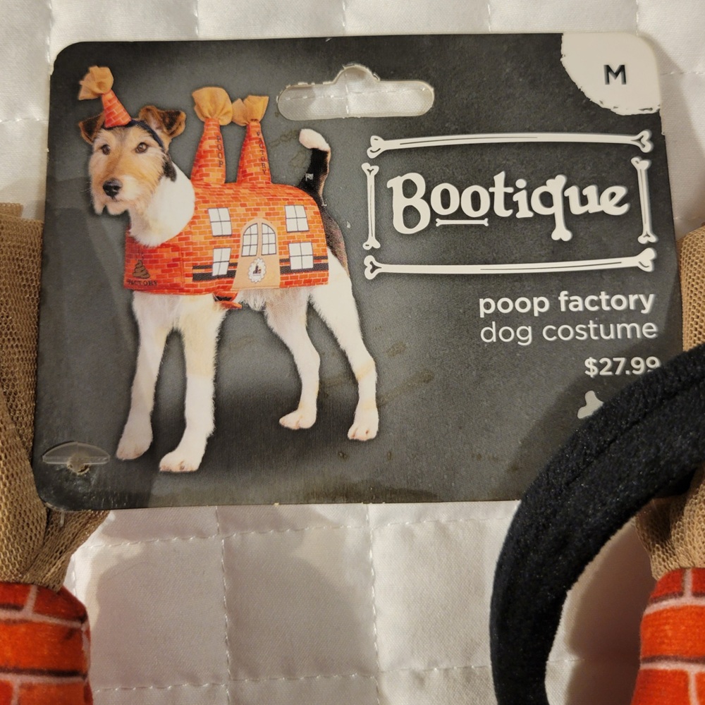 Bootique Poop Factory Dog Halloween Costume Funny Laugh Pun Humor Joke Medium